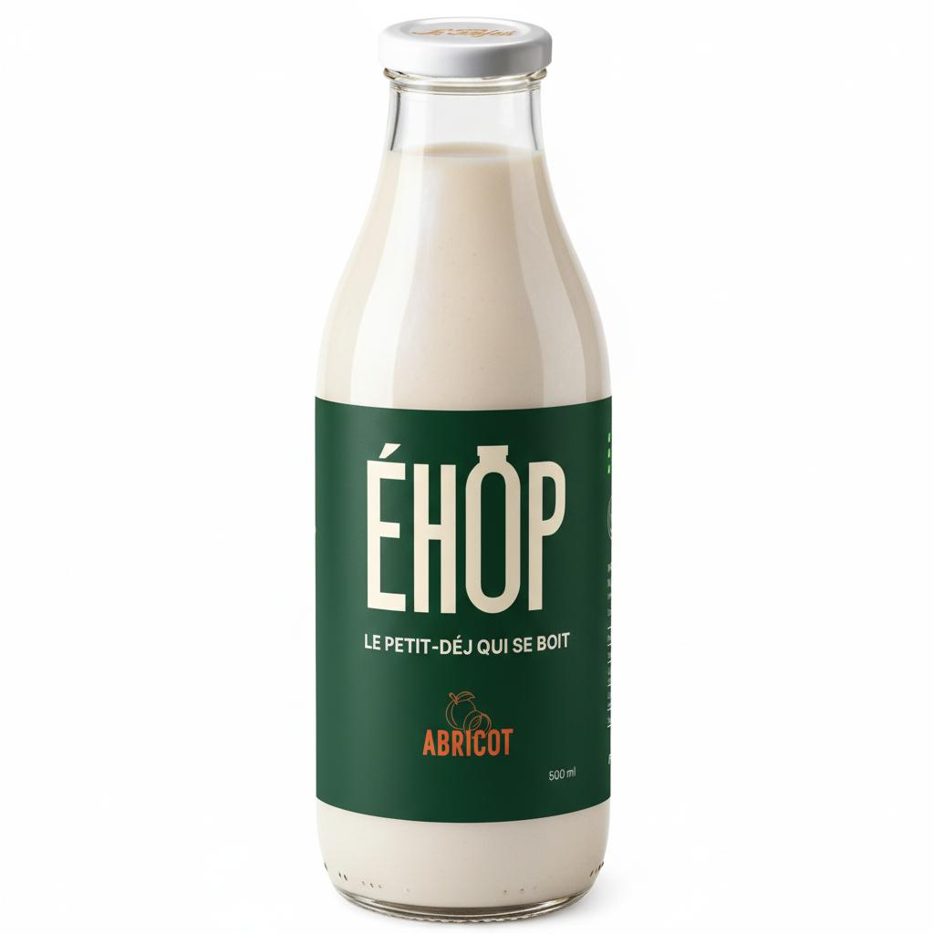 ÉHOP – Le petit-déj prêt à boire Sain et Naturel (x6) Abricot